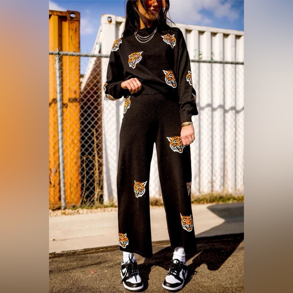 Dressed in LaLa tiger sweater
